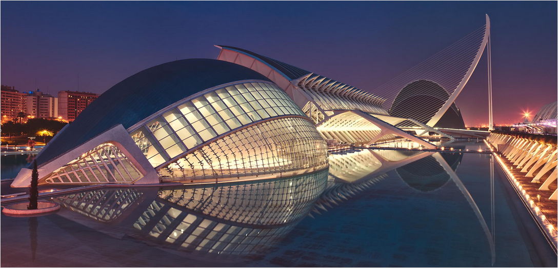 La Ciudad de las Artes y de las Ciencias.